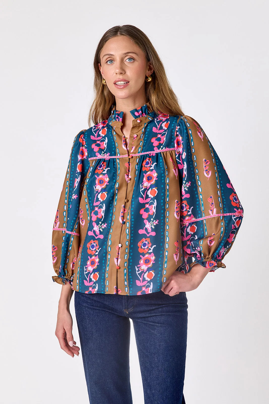 Worth Blouse | Tapestry Stripe