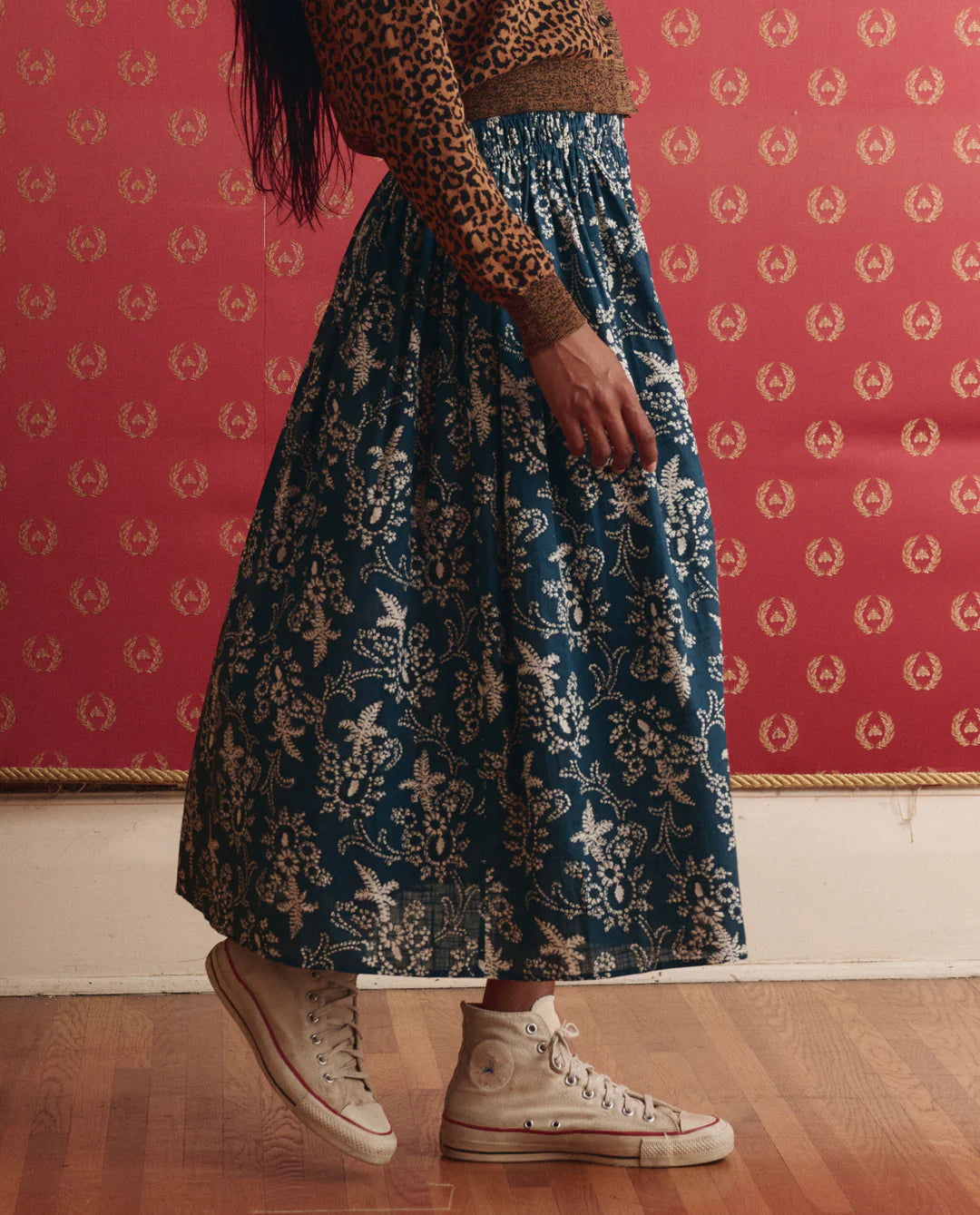 The Viola Skirt | Indigo Bandana