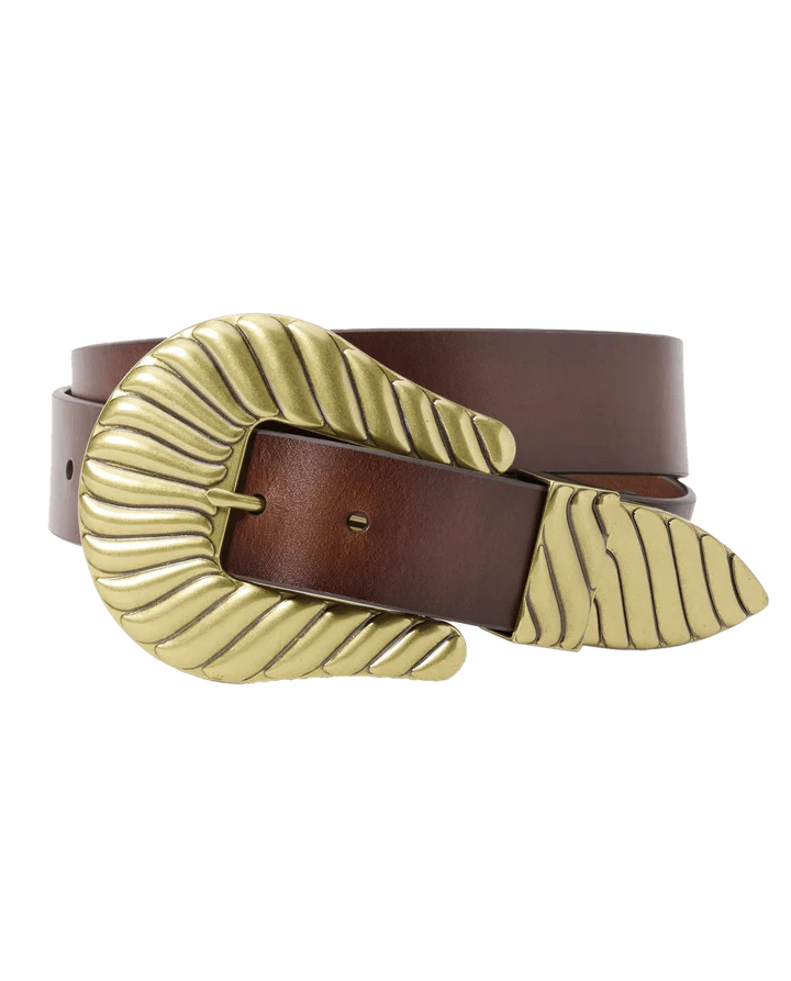 Stetson & THE GREAT. The Big Buckle Belt | Cognac with Brass