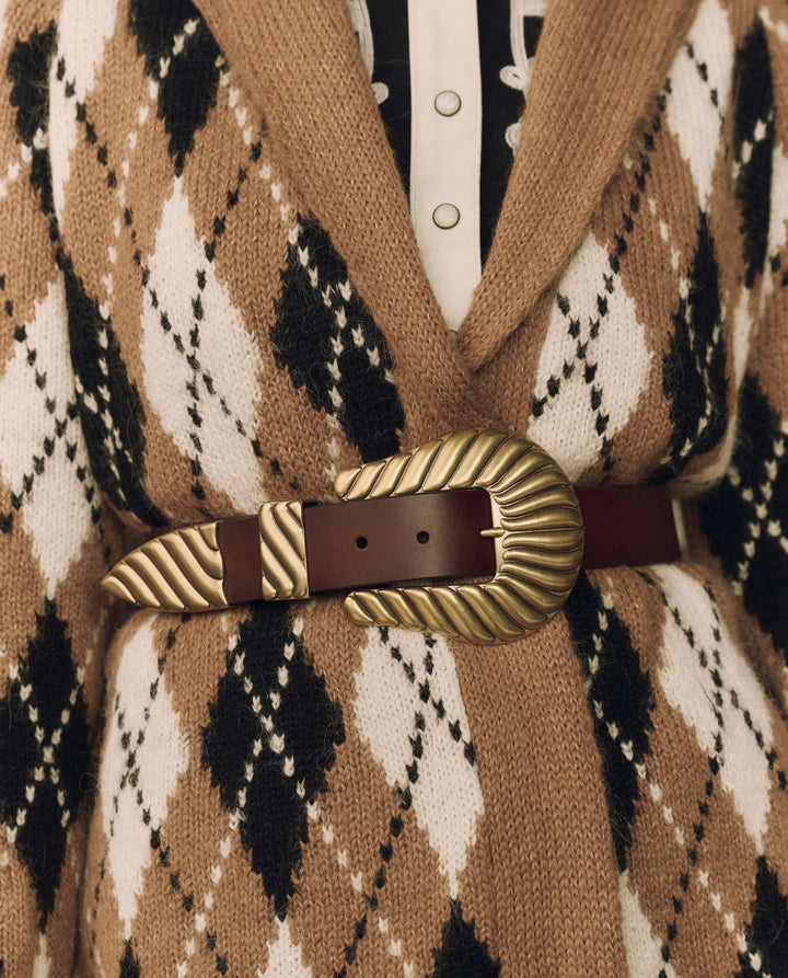 Stetson & THE GREAT. The Big Buckle Belt | Cognac with Brass