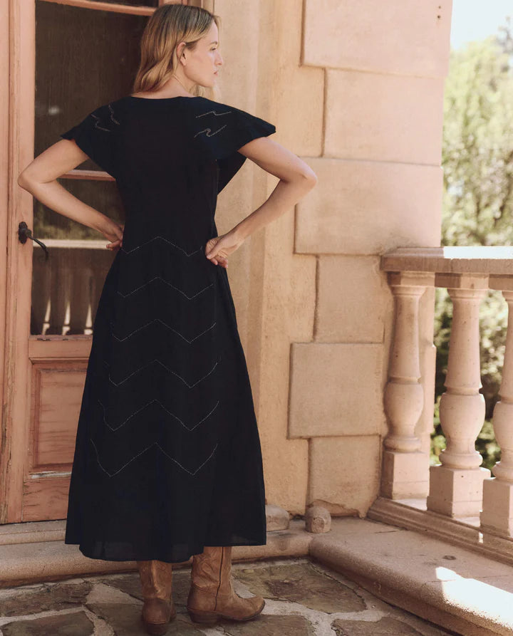 The Beaded Partidge Dress | Black