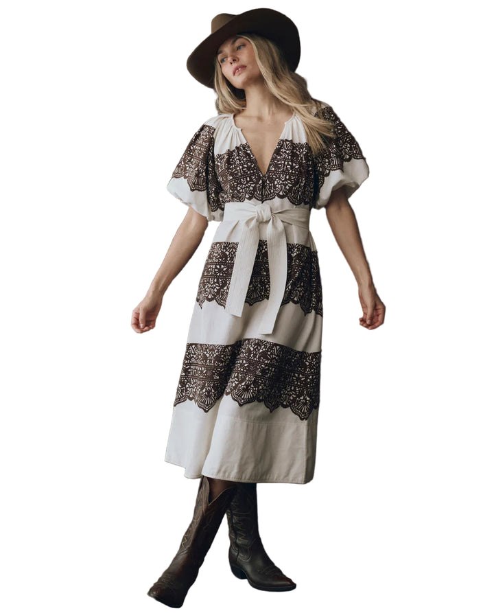 The Fairground Dress | Cream & Western Lace