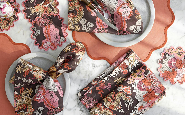 Matouk x Schumacher | Chocolate Persimmon
