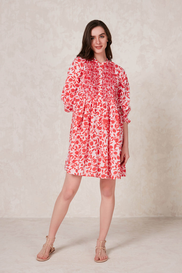 Ro's Garden Talia Short Dress | Okari Red