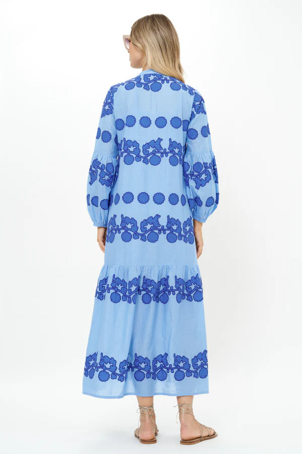 Balloon Sleeve Maxi | Tangier Blue