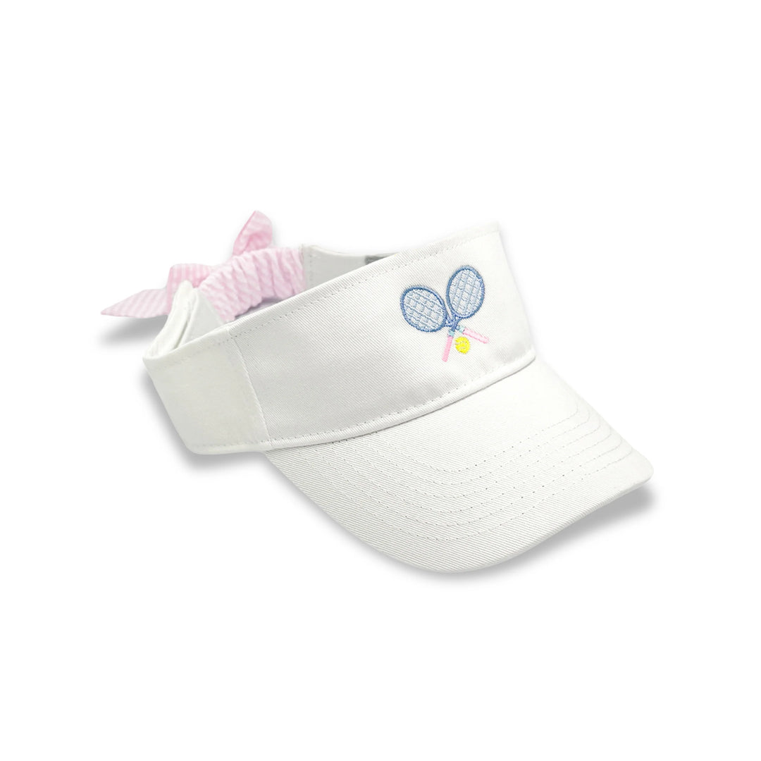 Youth Tennis Bow Visor | Pink