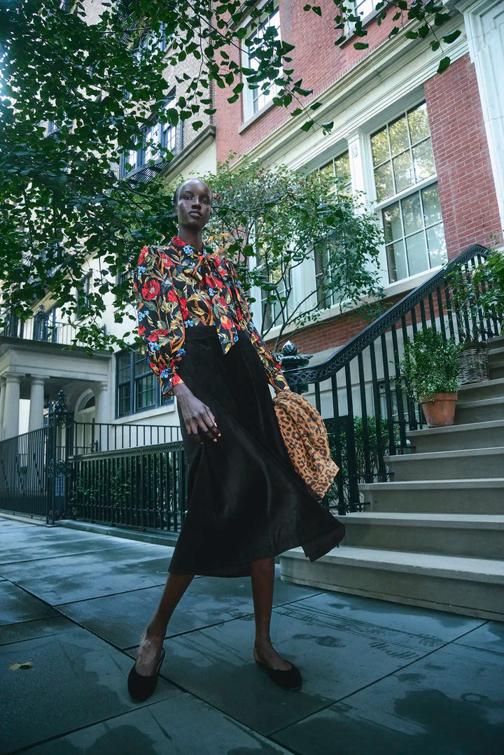 Tess Blouse | Palais Floral Onyx