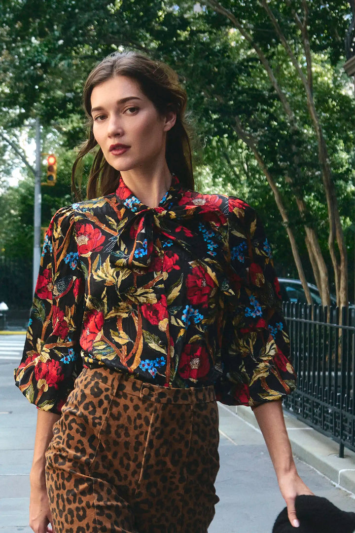 Tess Blouse | Palais Floral Onyx