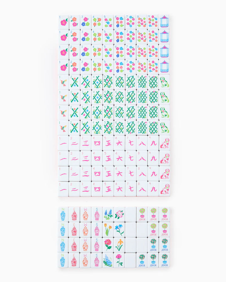 Sunset Mahjong Tiles