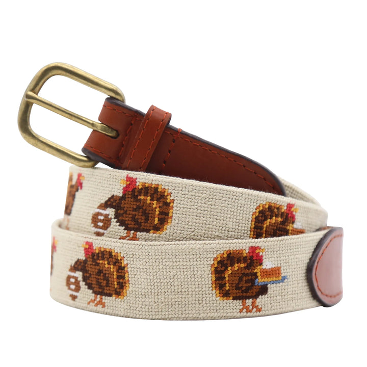 Smathers & Branson Needlepoint Turkey Day Belt