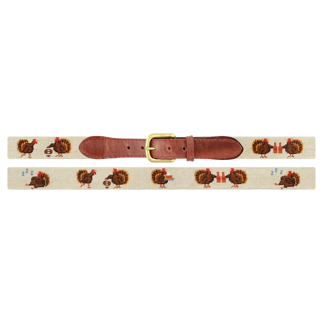 Smathers & Branson Needlepoint Turkey Day Belt