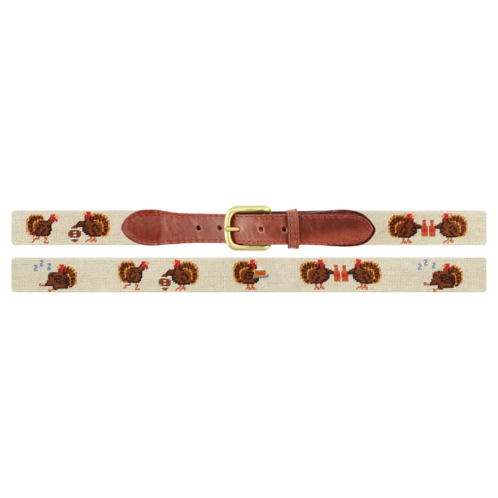 Smathers & Branson Needlepoint Turkey Day Belt
