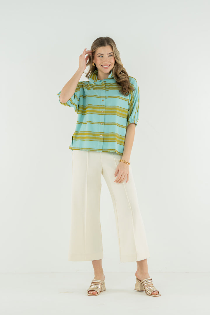 Bonny Top | Fringe Stripe