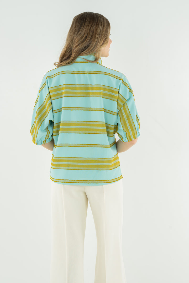 Bonny Top | Fringe Stripe