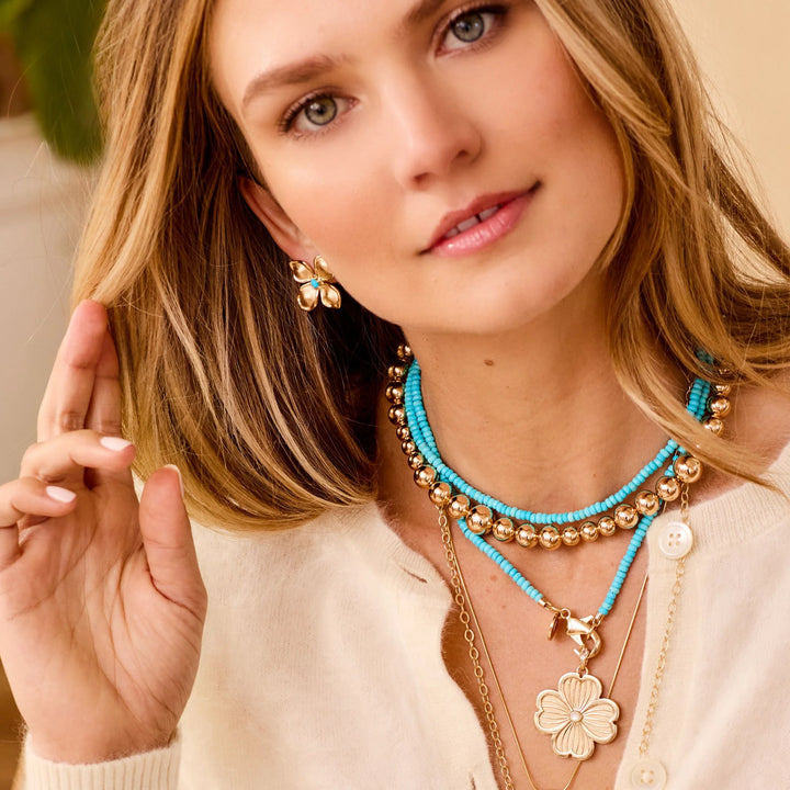 Sun Reflection Beaded Necklace