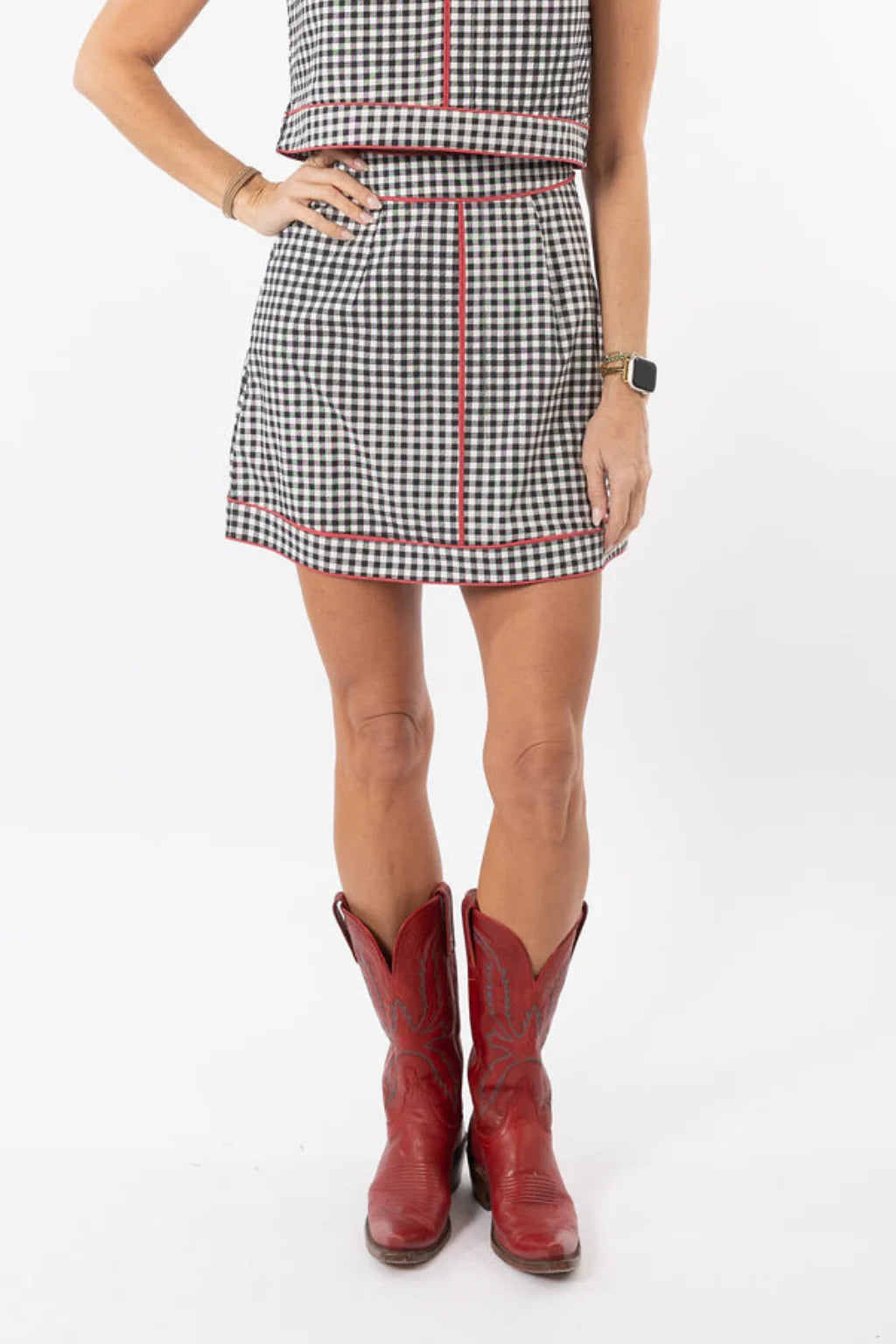 Emmy Skirt | Black & Red