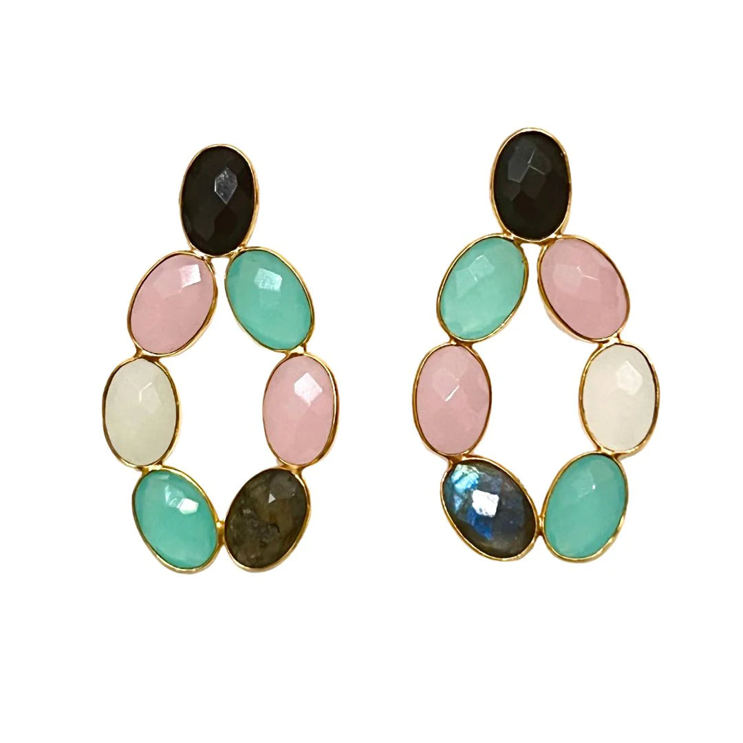 Multi Gemstone Earrings