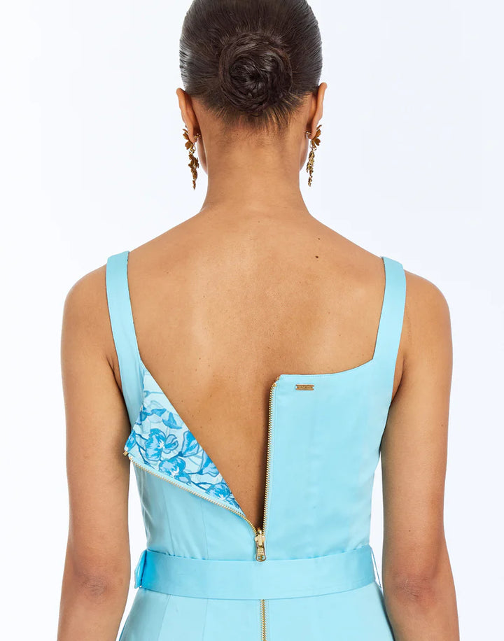 Yvette Midi Dress | Blue Floral