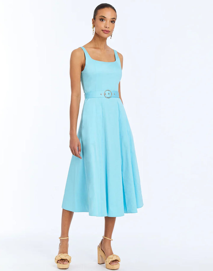 Yvette Midi Dress | Blue Floral