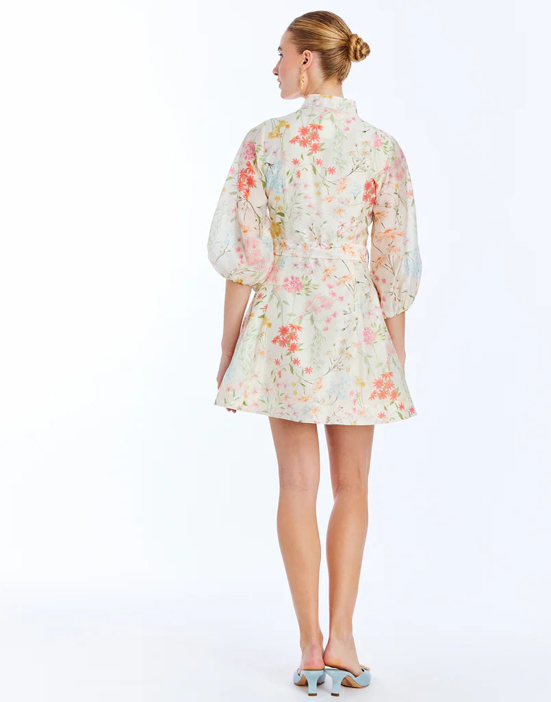 Valencia Mini Dress | Ivory Floral