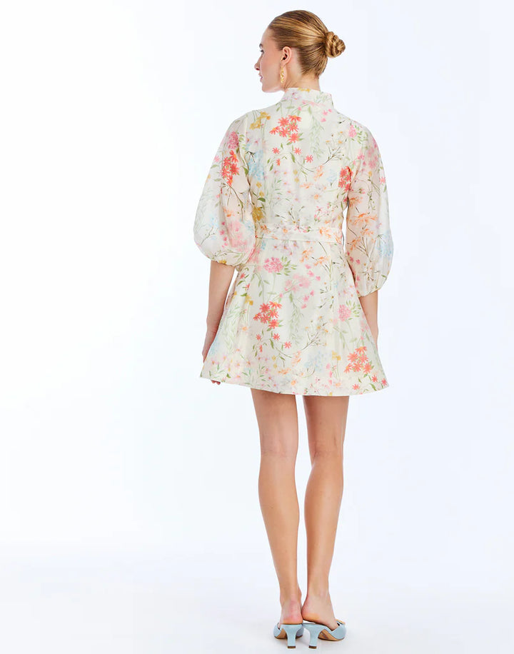 Valencia Mini Dress | Ivory Floral