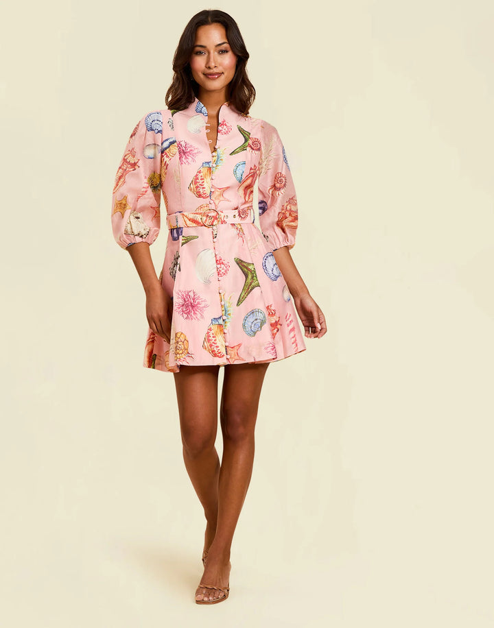 Valencia Mini Dress | Seashell Symphony