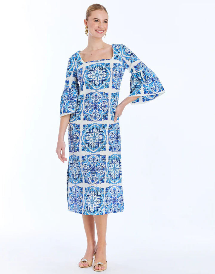 Vivienne Maxi Dress | Azulejo Blue