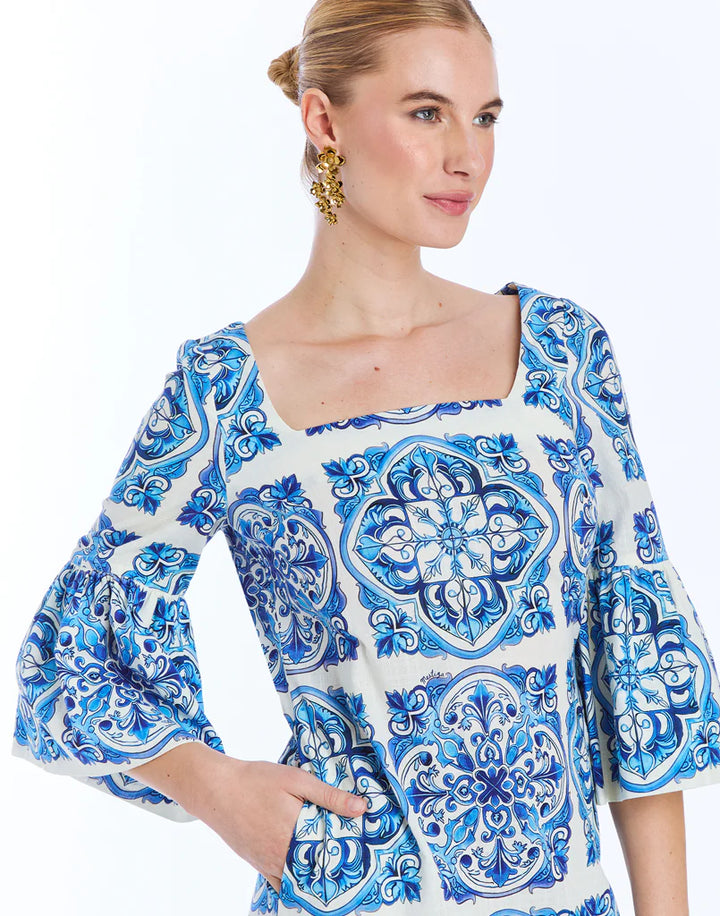 Vivienne Maxi Dress | Azulejo Blue