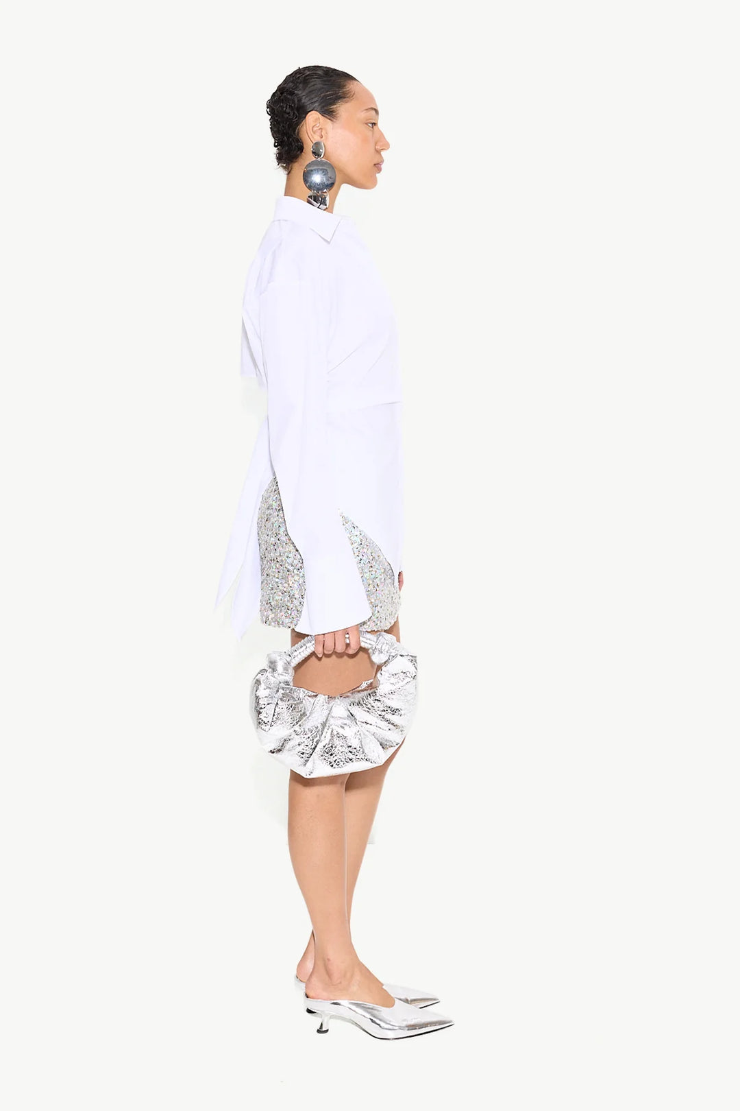 Loch Poplin Button Up | Macadamia