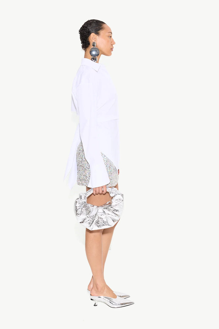 Loch Poplin Button Up | Macadamia