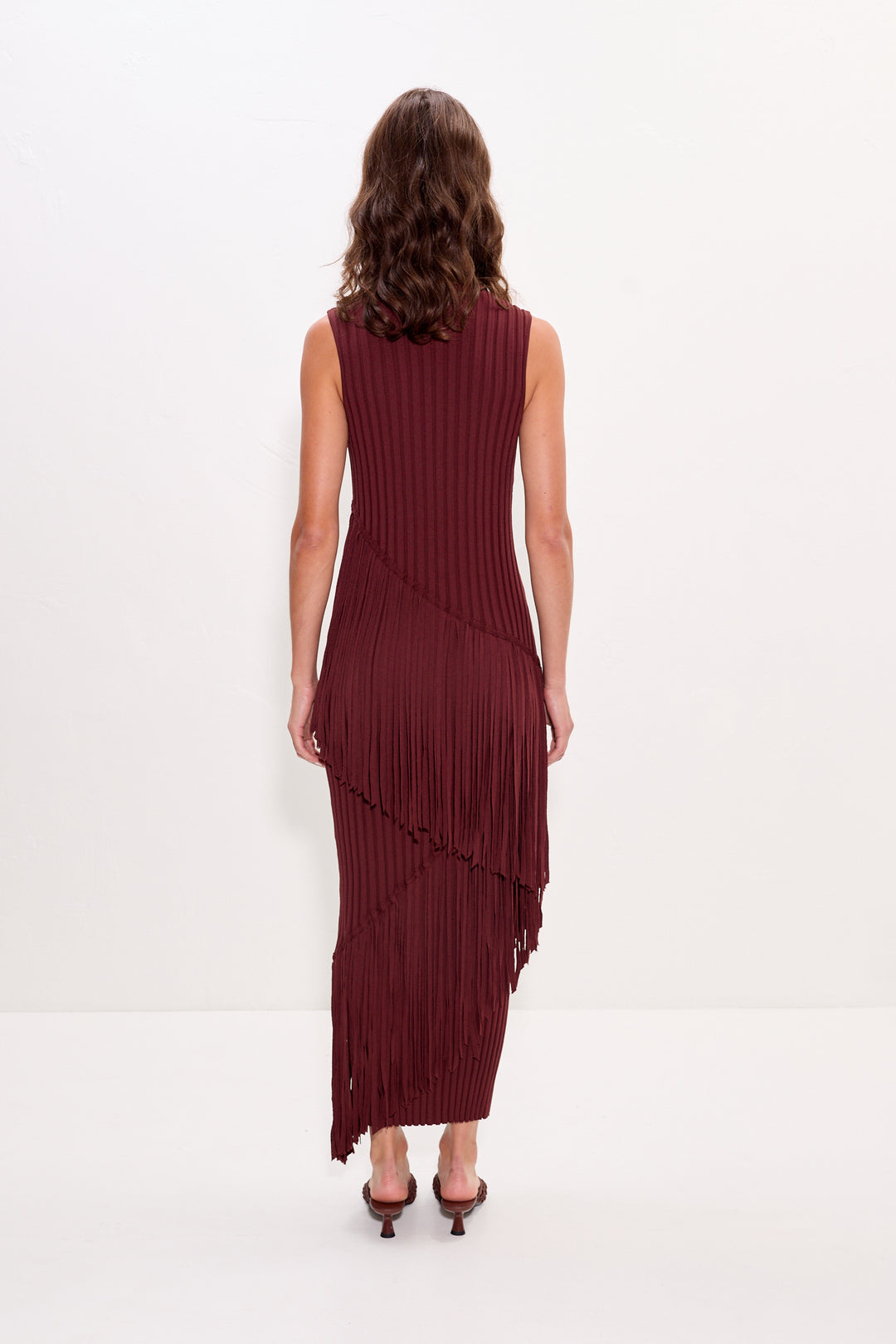 Spiral Knit Dress | Choco Brown