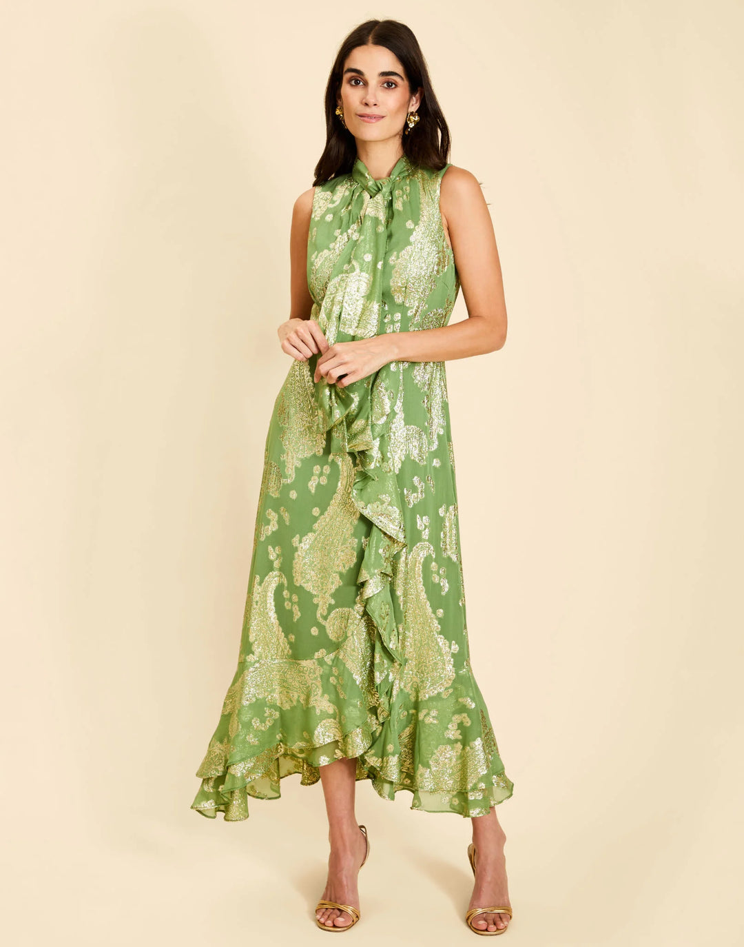 Waverly Midi Dress | Evergreen
