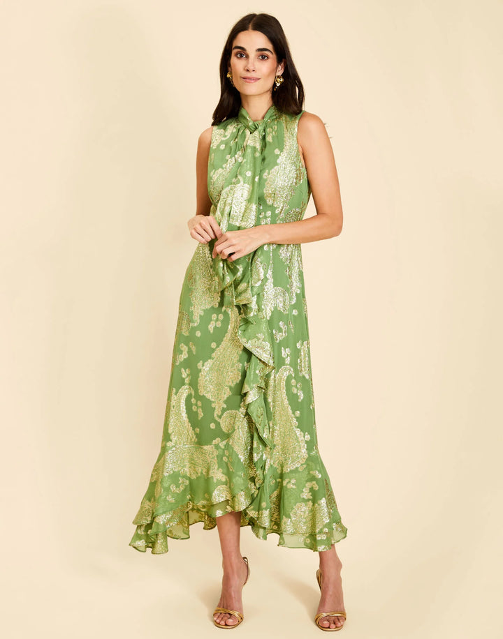 Waverly Midi Dress | Evergreen