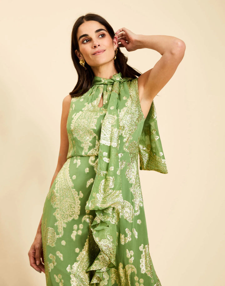 Waverly Midi Dress | Evergreen