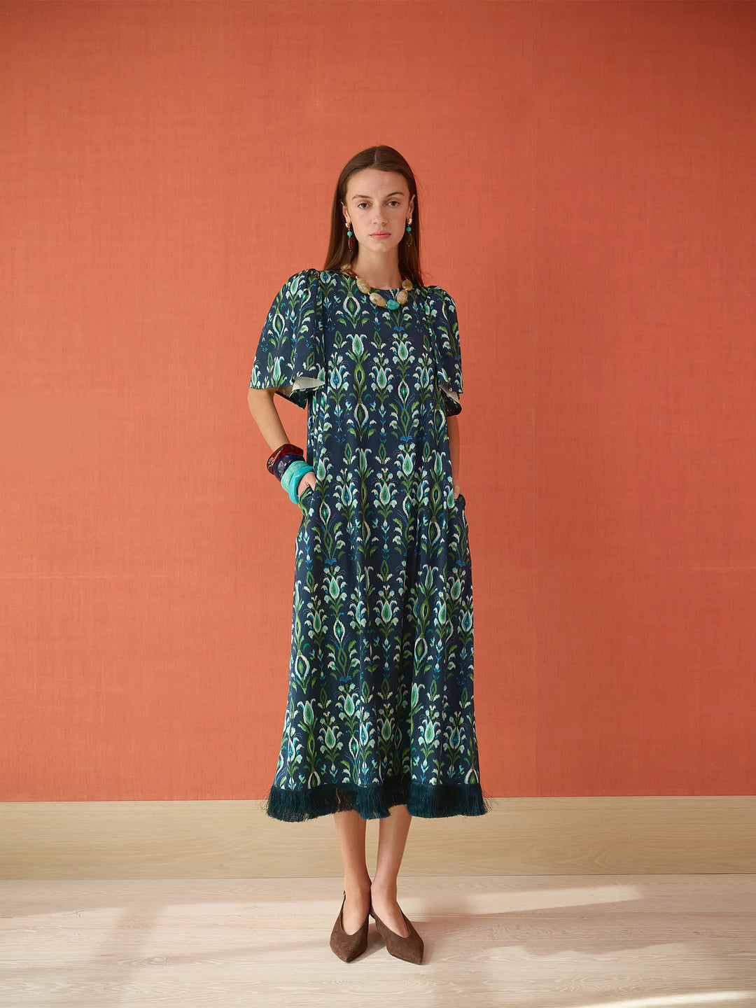 Georgia Dress | Peacock Navy