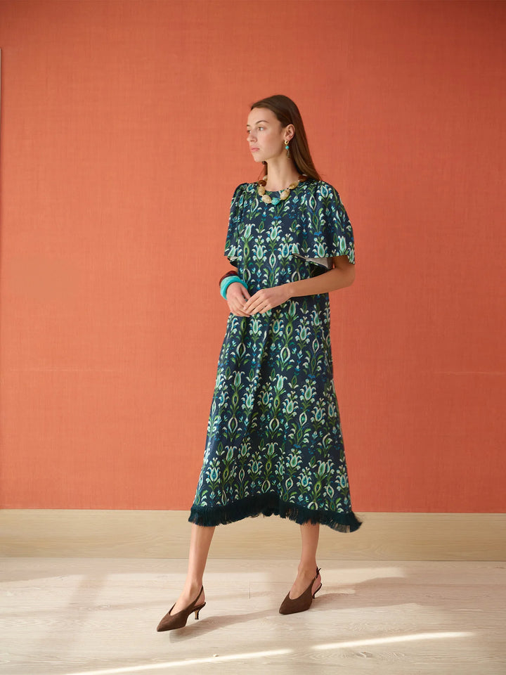 Georgia Dress | Peacock Navy