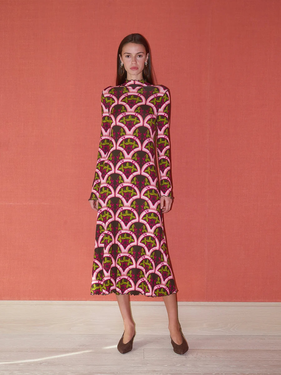 Millie Mock Neck Dress | Berry Vine