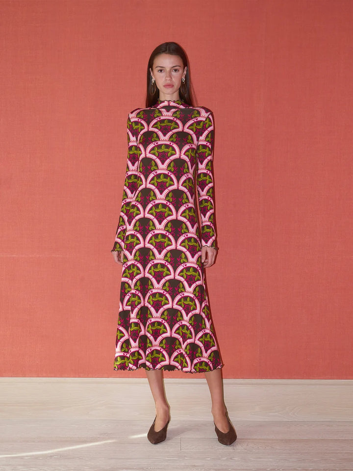 Millie Mock Neck Dress | Berry Vine