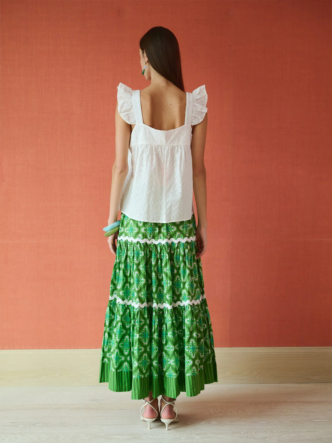 Tiered Maxi Skirt | Lily Pond
