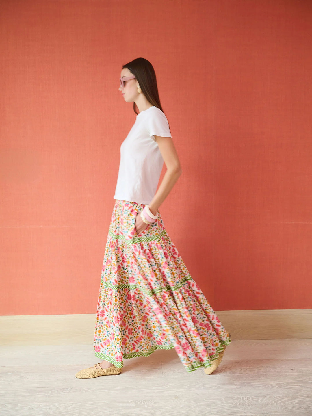 Tiered Maxi Skirt | Wild Bloom