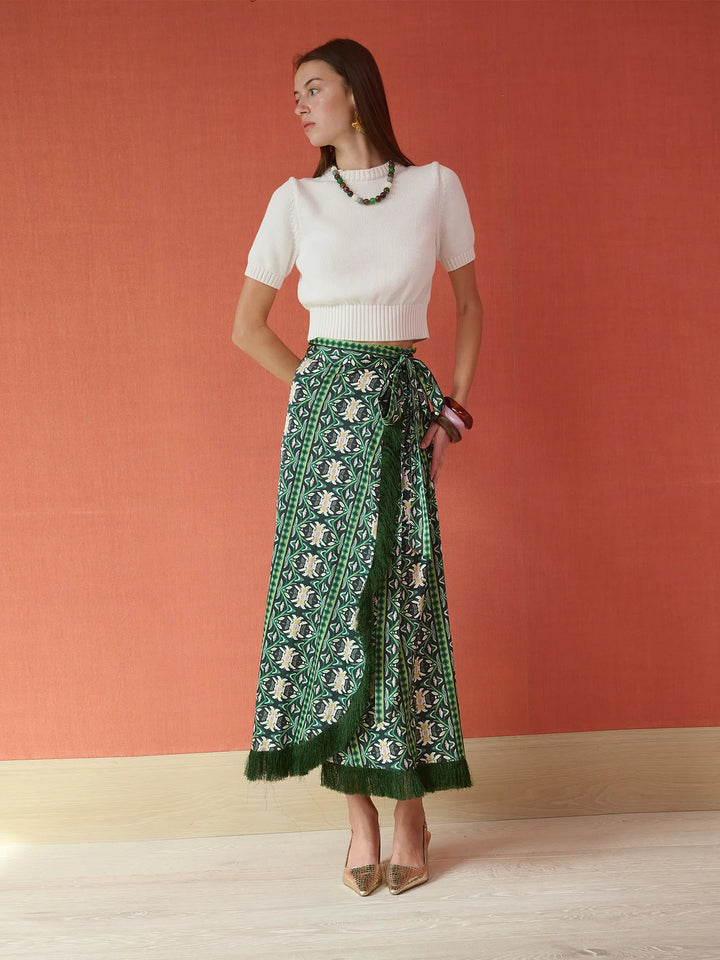 Cooper Wrap Skirt | Garland Green