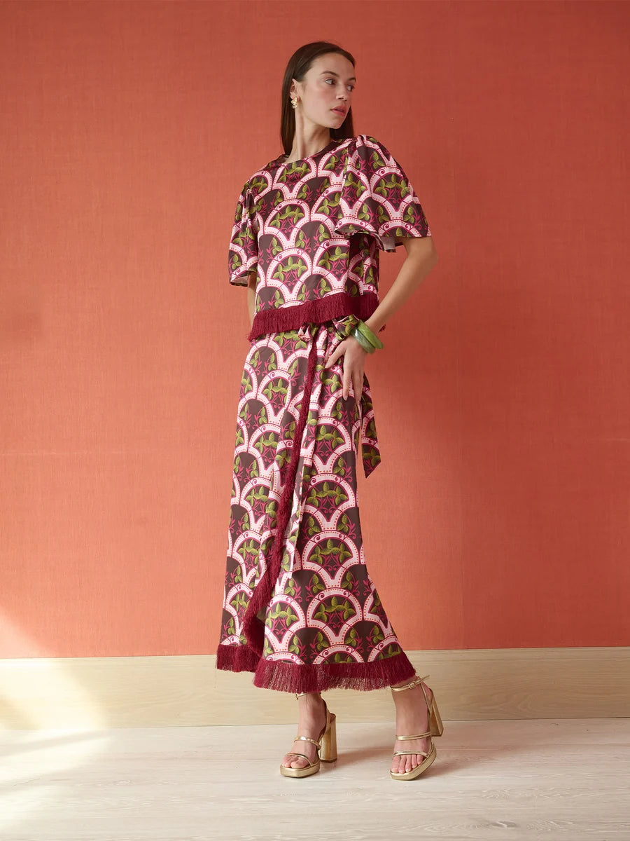 Cooper Wrap Skirt | Berry Vine