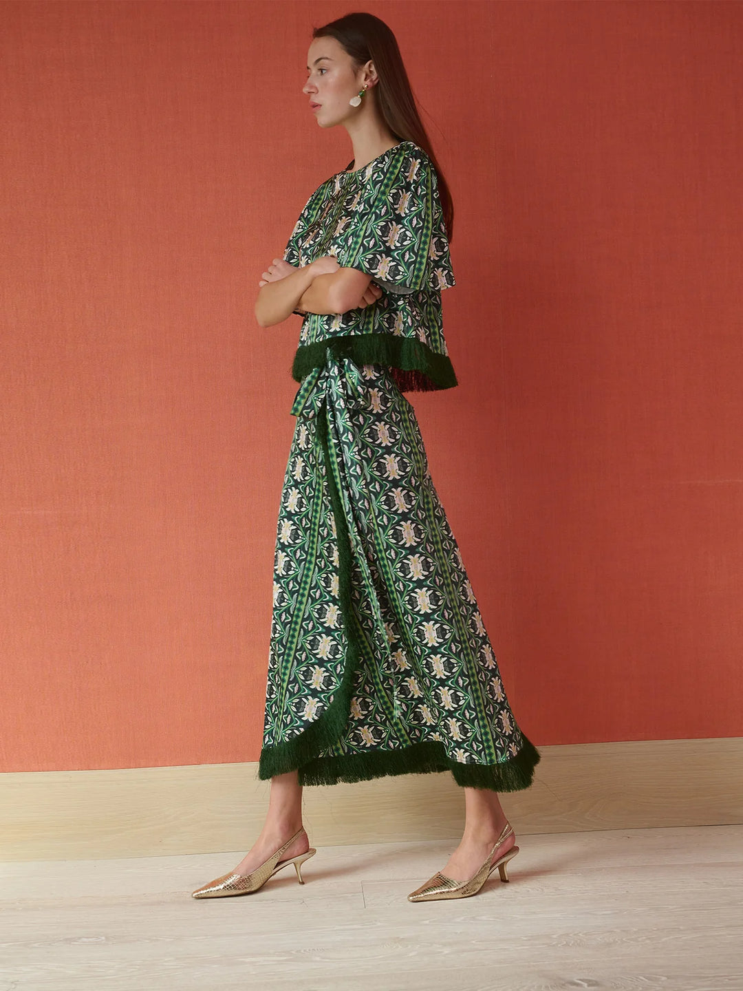 Cooper Wrap Skirt | Garland Green