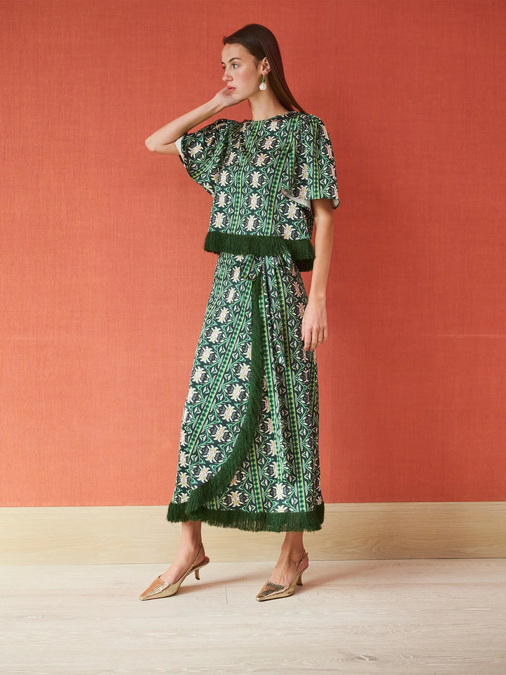 Cooper Wrap Skirt | Garland Green