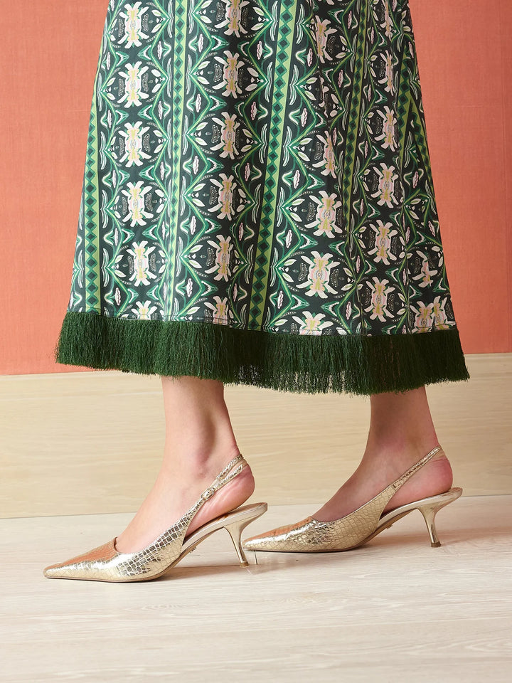 Cooper Wrap Skirt | Garland Green