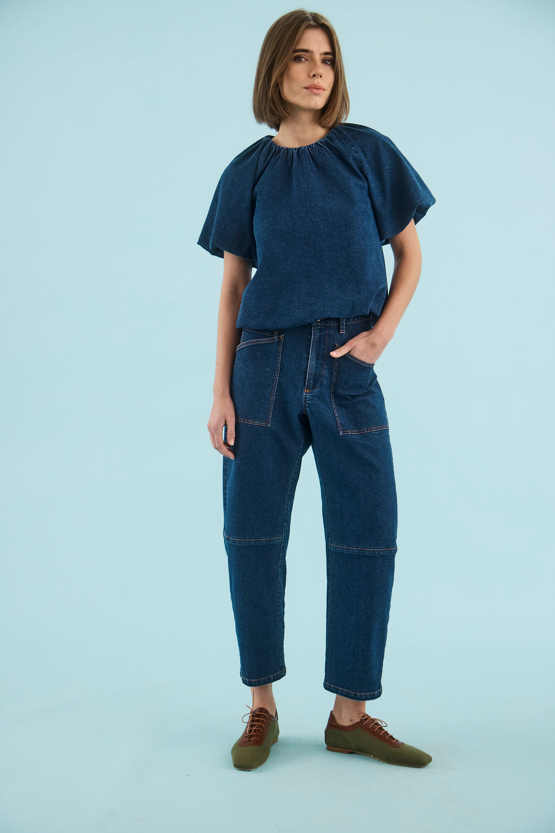 Mallory Jeans | Blue Rigid Denim