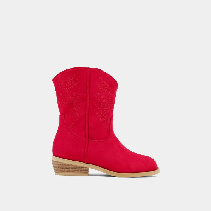 Zahara Toddler | Red Suede Boots