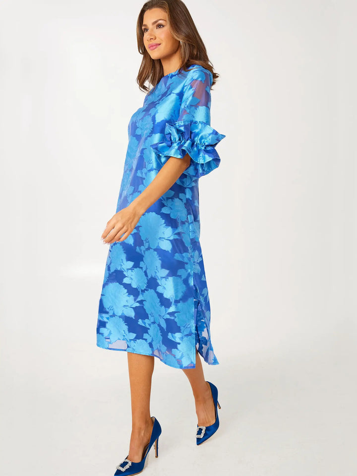 Bronwyn Dress | Blue Tea Organza