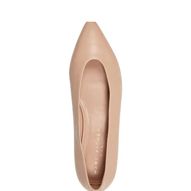 Gunner Pointed Toe Flat | Natural Leather
