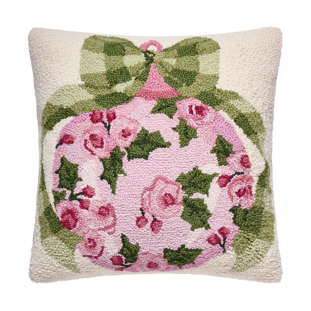 Cottage Charm Embroidered Pillow